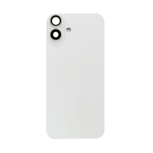 TAPA TRASERA IPHONE 16 PLUS WHITE CON LENTE Y SOPORTE DE METAL