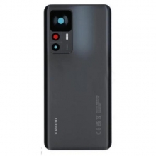 TAPA TRASERA XIAOMI 12T PRO NEGRA CON LENTE DE CAMARA